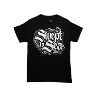 Image 1 of SWEPT TO SEA LOGO TEE - BLACK