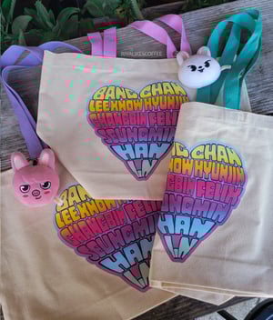 Name Heart Art Print Tote