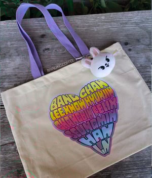 Name Heart Art Print Tote