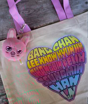 Name Heart Art Print Tote