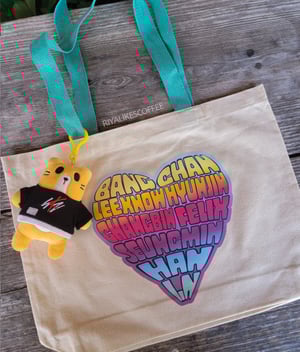 Name Heart Art Print Tote