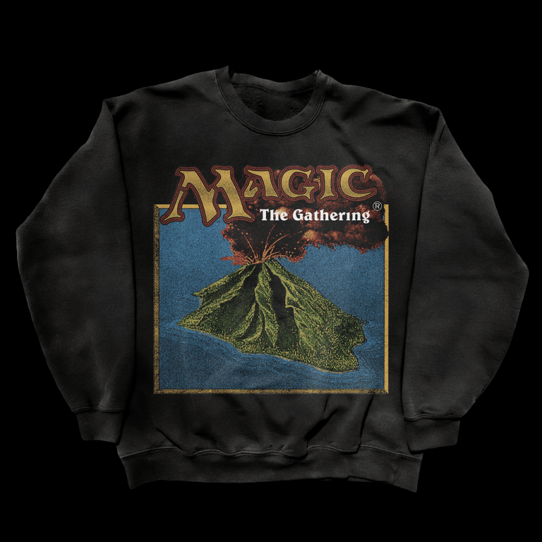 VOLCANIC CREWNECK BLACK LEFTOVER