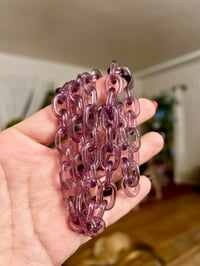 Purple stardust Glass chain