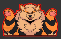 Arcanine Peeker Sticker *PRESALE*