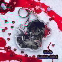 Image 3 of PRESSURE (ROBLOX) KEYCHAINS, rainbow holo! | Sebastian solace | pAInter| Imaginary friend | Pandemon