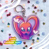 Image 4 of PRESSURE (ROBLOX) KEYCHAINS, rainbow holo! | Sebastian solace | pAInter| Imaginary friend | Pandemon