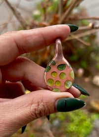 Copper Abstract Pendant 