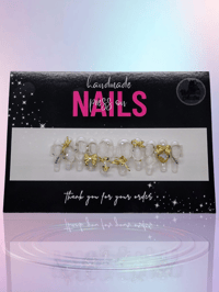 Image 1 of Rich Girl Energy - Handmade Press On Nails (Small)