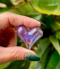 Ghosty Purple Heart Pendant