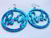 Party Pest earrings in Pearl Blue