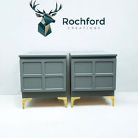Image 1 of Pair of Nathan squares bedsides