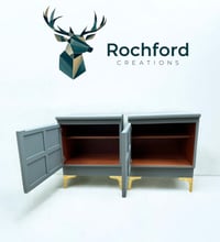 Image 4 of Pair of Nathan squares bedsides