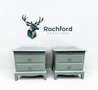 Image 1 of Pair of Stag Minstrel Bedsides