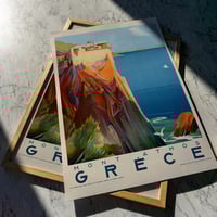 Image 1 of Mont Athos - Grèce | 1949 | Travel Poster | Vintage Poster