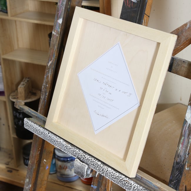 Small portrait in a hat III