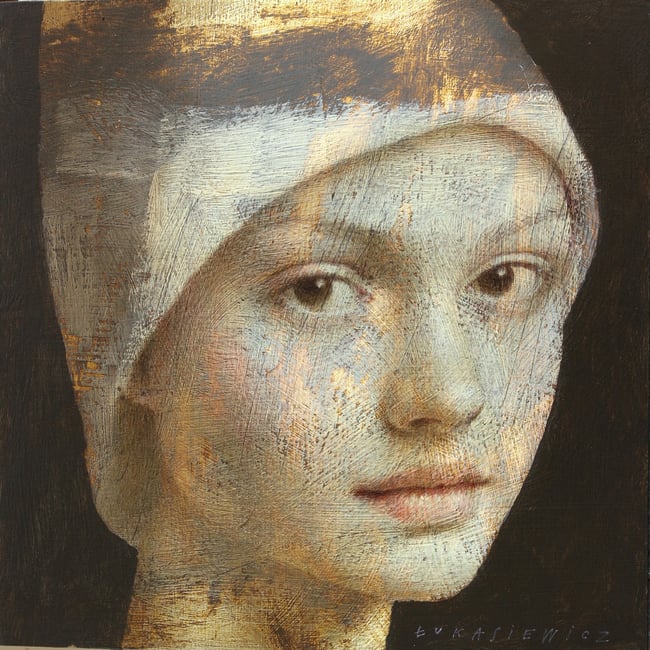 Small portrait in a hat III