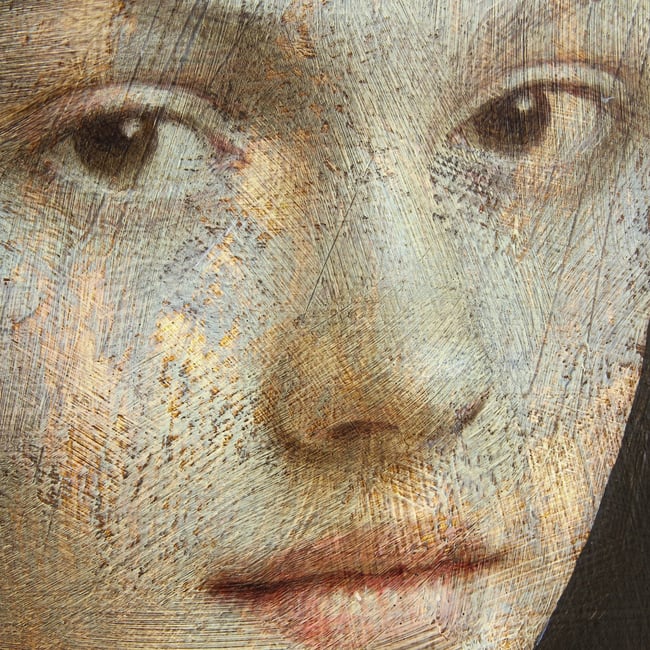 Small portrait in a hat III