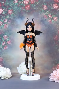 Image 1 of Handmade Doll Outfit - For MSD MiniFee doll bat girl