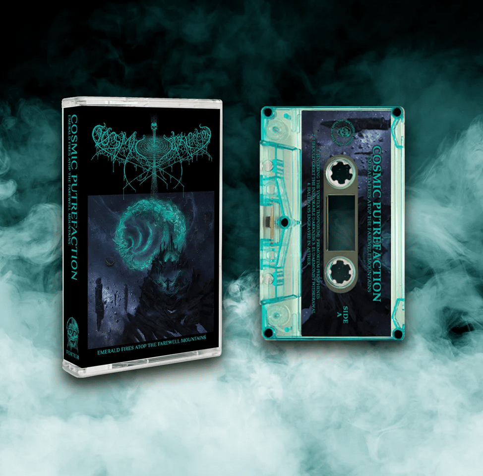 Image of Cosmic Putrefaction - Emerald Fires Atop the Farewell Mountains Cassette