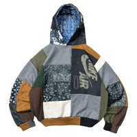 Image 2 of Cut&paste paisley hoodie (XL)