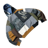 Image 1 of Cut&paste paisley hoodie (XL)