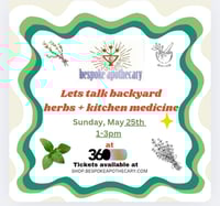 Image of CLASS RECORDING: Let's talk backyard herbs + kitchen medicine Class!
