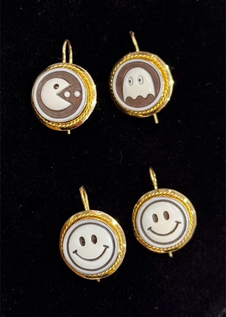 Image of Blue Tree Cameo Earrings Collection SS'25