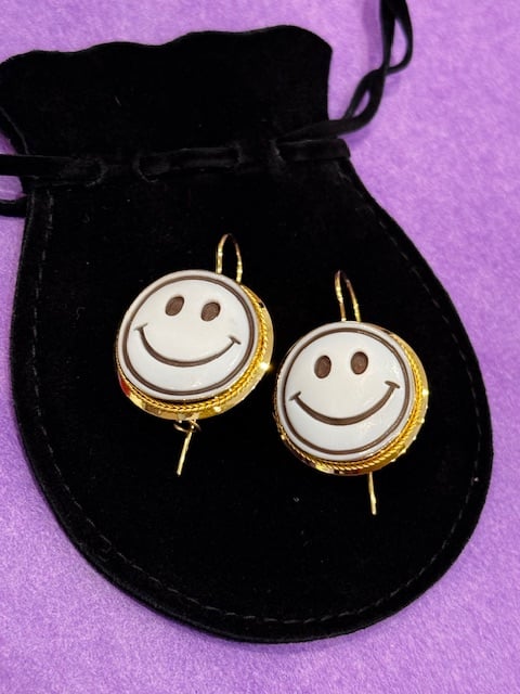 Image of Blue Tree Cameo Earrings Collection SS'25