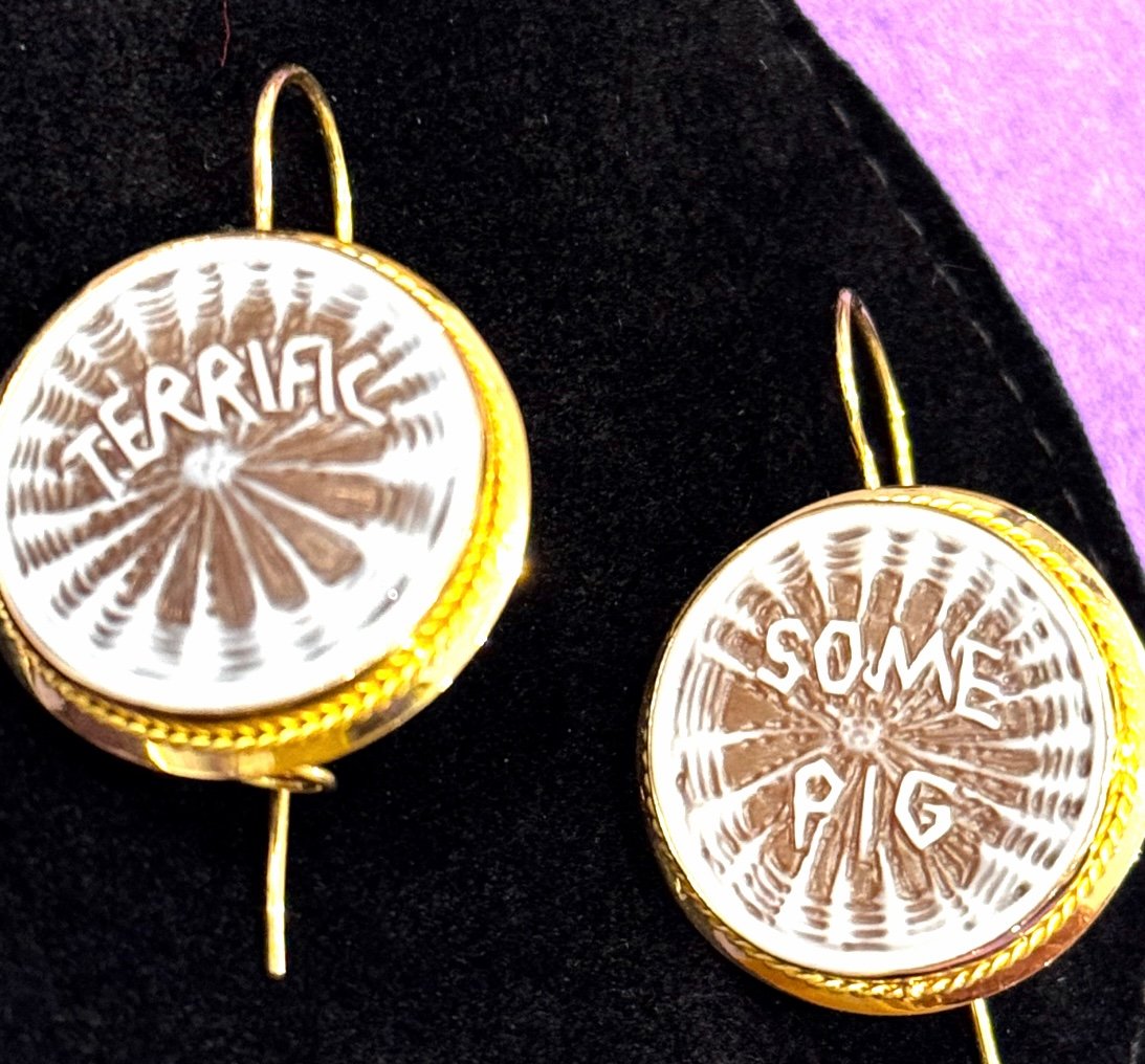 Image of Blue Tree Cameo Earrings Collection SS'25