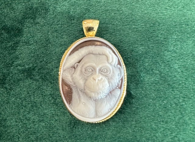 Image of Blue Tree Cameo Pendant Collection SS'25