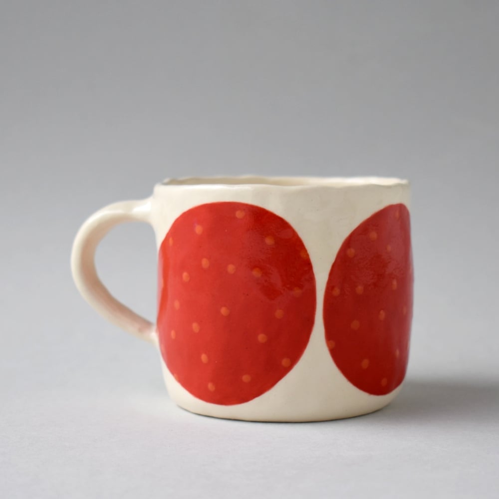 Image of Green and Red Portrait Coffee Mug 