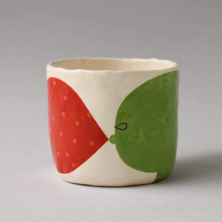 Image of Green and Red Portrait Coffee Mug 