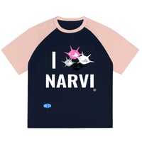 Image 1 of WANTED MEMORY x NARVI FLOTIN GRAPHIC RAGLAN T SHIRT