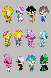 DBZ LARGE STICKER SET