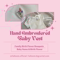 Custom Embroidered Baby Vest