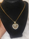 Gold LV charm necklace 