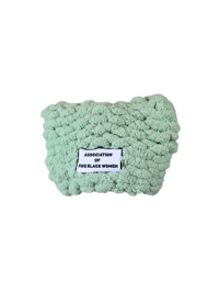 Image 1 of Soft Mint Green Eartha Knit Beanie 