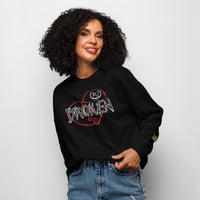 Image 1 of Kill Love #Broken Women’s organic crew neck sweatshirt w/ embroidery 