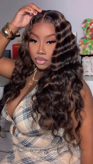 Image of Honey Brown Highlight 13x4 Lace Front in 24”