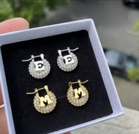 Initial earrings for Littles ones 