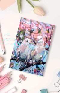 Side by Side – Two Doves Notecard