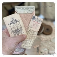 Image 11 of Replica DMC French Thread box full of vintage lace samples