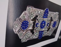 Image 3 of Art Deco Sapphire and White Diamond Brooch (style B)