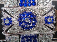 Image 4 of Art Deco Sapphire and White Diamond Brooch (style B)