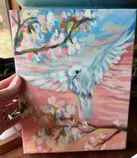 Image 2 of Lifted by Light – Dove painting