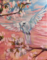 Image 4 of Lifted by Light – Dove painting