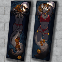 Kierra, Volcanic Wolf Goddess, 2-Sided Daki Bodypillow Pillowcase