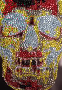 Image 2 of A3 Negative Rhinestone Skull (Multicoloured) Artwork OR T shirt