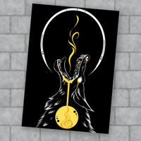 Breath Wolf (Print, Black, 8.5" x 11")