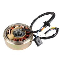 Image 1 of GY6 11 Coil 6 Wire Stator With Flywheel